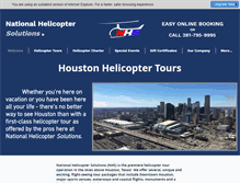 Tablet Screenshot of nationalhelicoptersolutions.com